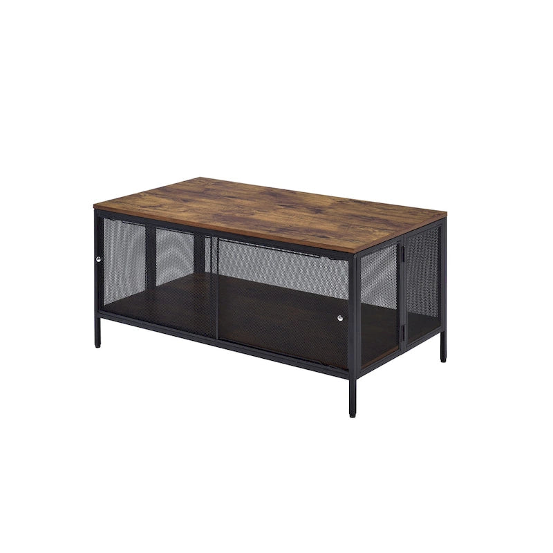 Antique Oak Finish Coffee Table