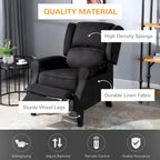 Heated Massage Recliner Chair with Lumbar Heating & Remote Controller