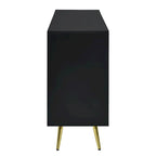 Living Room Four Door Sideboard with Sturdy Metal Legs