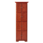 4-Tier 72 Corner Kitchen Pantry Storage Cabinet with 8 Doors Tall Cabinet,Corner Cabinet,Adjustable Shelves,bookshelf Cabinet