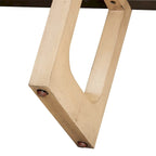 Retro Elegant Console Table with Marble-Effect Top & Versatile Storage