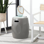 SAFAVIEH Zuri Concrete Indoor/ Outdoor Accent Table (Dark Grey) - 16W x 16D x 18H