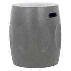 SAFAVIEH Zuri Concrete Indoor/ Outdoor Accent Table (Dark Grey) - 16W x 16D x 18H