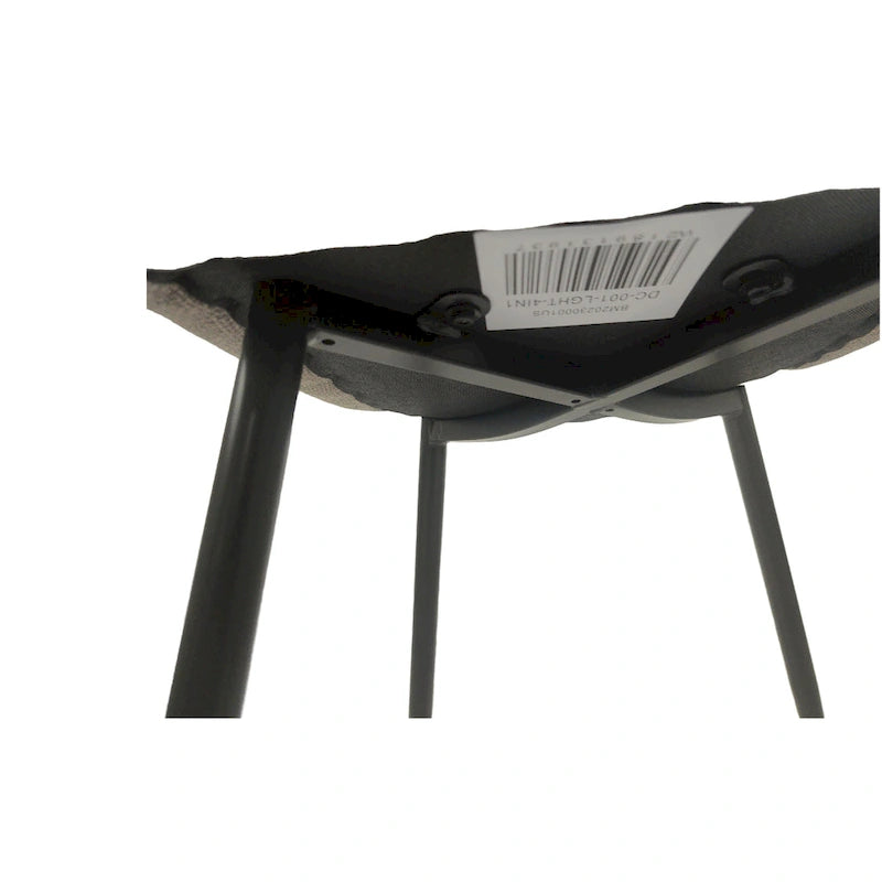 4 Piece Dining Chair Set Modern Kitchen Chairs with Black Metal Legs