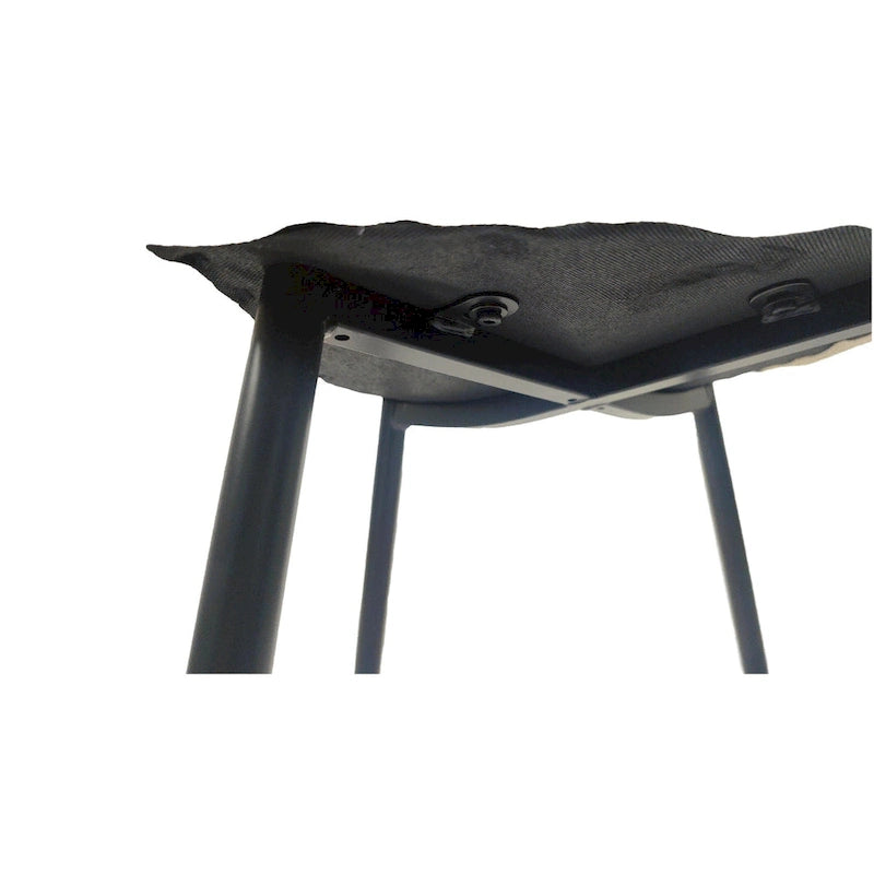 4 Piece Dining Chair Set Modern Kitchen Chairs with Black Metal Legs