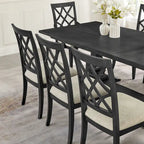 Modern Set of 2 Dining Chairs with Armrests and Upholstered Seat, Suitable for Living Room, Dining Room and Bar Counter