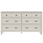 Extra Large 6 Drawer Dresser, Light Grey