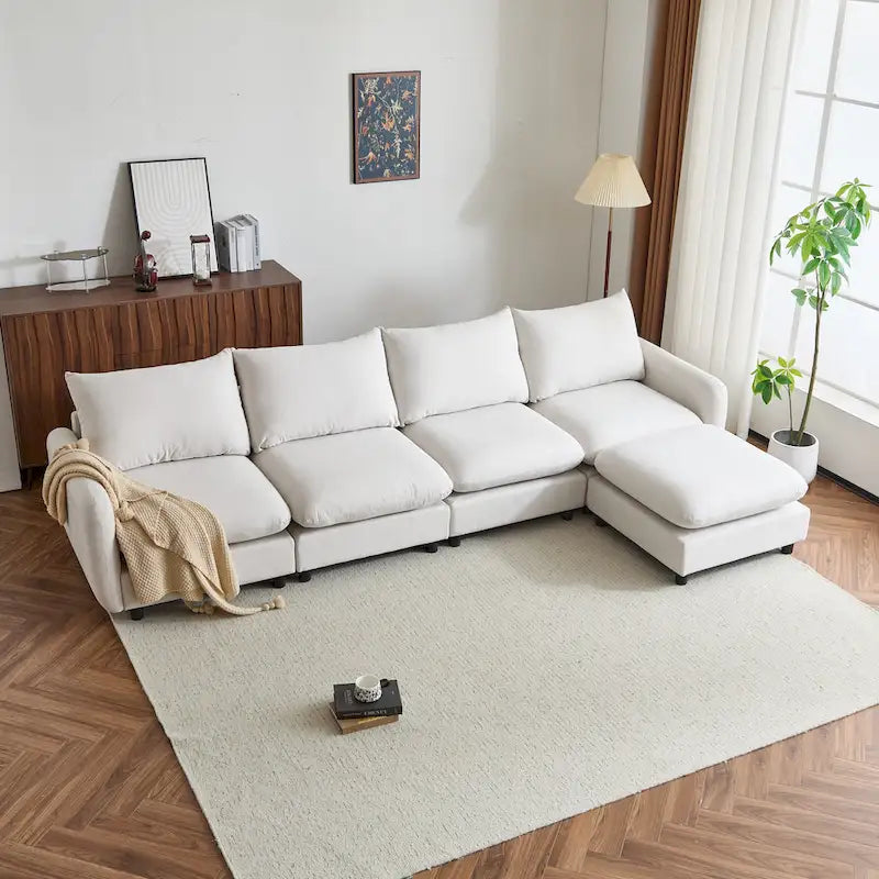 Christopher Knight Home - Evelyn Modern Modular Upholstery Sectional Sofa