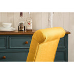 Modern Set of 2 Dining Chairs with Button-Tufted Backrest, Cushioned Seat, Solid Wood Legs for Dining Room Living Room Bedroom