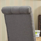 Modern Set of 2 Dining Chairs with Button-Tufted Backrest, Cushioned Seat, Solid Wood Legs for Dining Room Living Room Bedroom