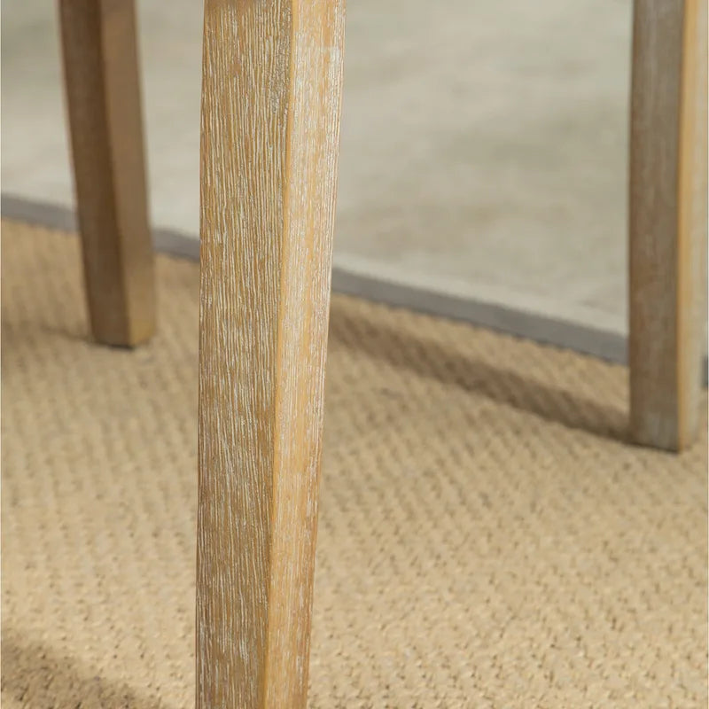 Modern Set of 2 Dining Chairs with Button-Tufted Backrest, Cushioned Seat, Solid Wood Legs for Dining Room Living Room Bedroom
