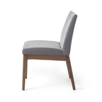5 Piece Dining Table and Chair Set, Wooden Kitchen Furniture Set with Rectangular Table and 4 Upholstered Chairs