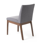 5 Piece Dining Table and Chair Set, Wooden Kitchen Furniture Set with Rectangular Table and 4 Upholstered Chairs