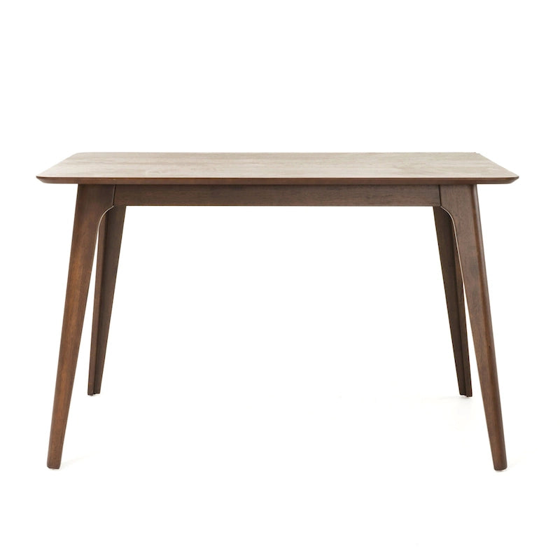 5 Piece Dining Table and Chair Set, Wooden Kitchen Furniture Set with Rectangular Table and 4 Upholstered Chairs