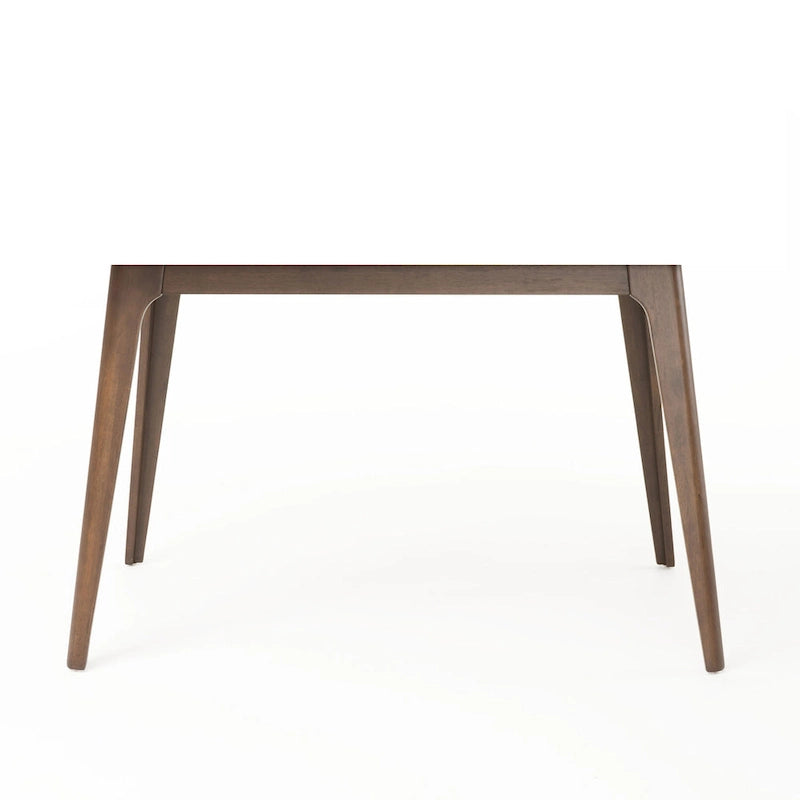 5 Piece Dining Table and Chair Set, Wooden Kitchen Furniture Set with Rectangular Table and 4 Upholstered Chairs