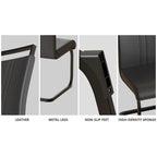 Kitchen Dining Table and Chair Sets Home Party Dining Table and Chair Sets with Metal Table Legs for Dining Room Kitchen