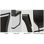 Kitchen Dining Table and Chair Sets Home Party Dining Table and Chair Sets with Metal Table Legs for Dining Room Kitchen