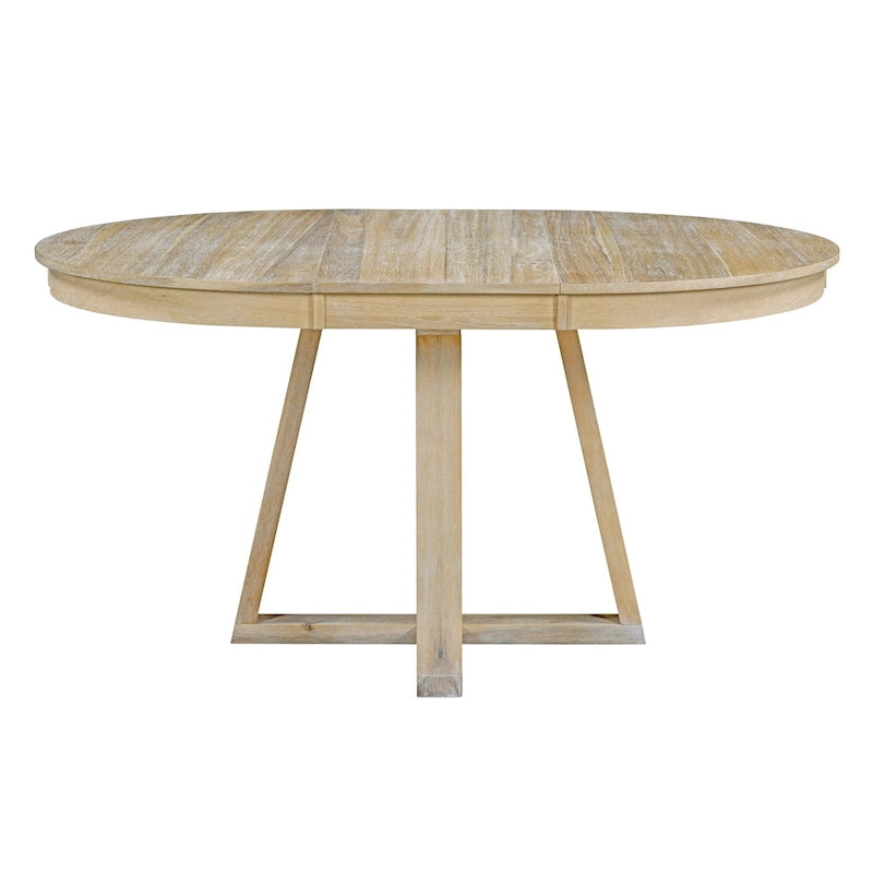 Multi-Function Dining Table and Chair Sets Farmhouse Kitchen Dining Table Sets with Removable Folding Plates Cross-Shaped Legs