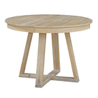 Multi-Function Dining Table and Chair Sets Farmhouse Kitchen Dining Table Sets with Removable Folding Plates Cross-Shaped Legs