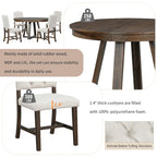 Multi-Function Dining Table and Chair Sets Farmhouse Kitchen Dining Table Sets with Removable Folding Plates Cross-Shaped Legs