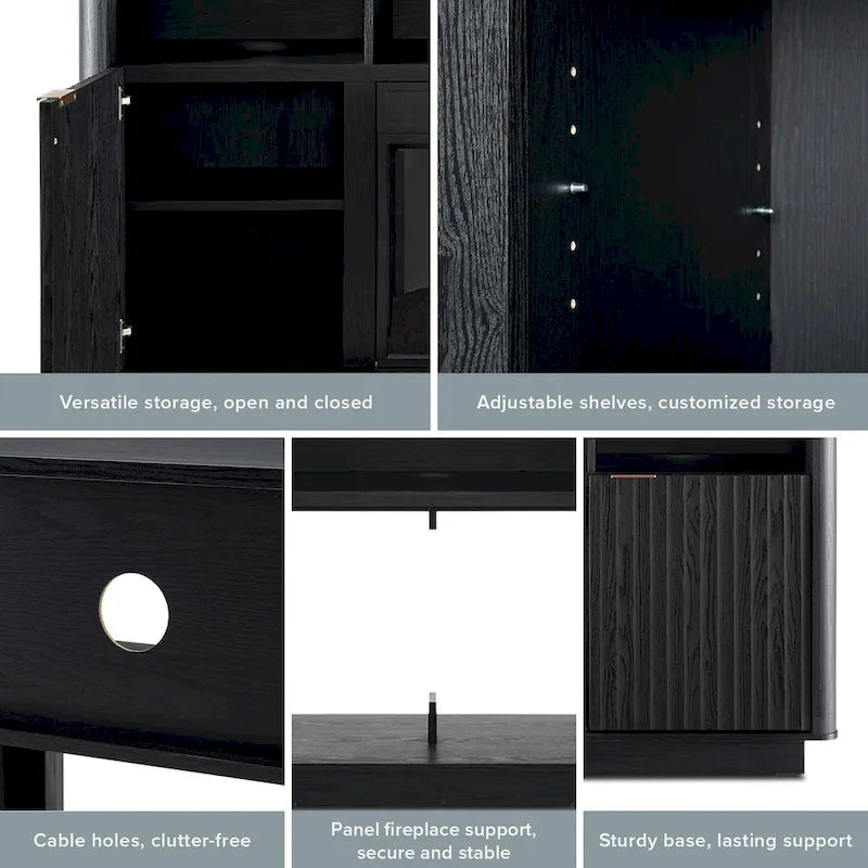 Mopio Brooklyn 59 Electric Fireplace TV Stand