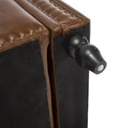 55.12 Upholstered Fabric Storage Ottoman Bench, Button Tufted Design, 275lbs Capacity for Living Room or Bedroom