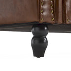 55.12 Upholstered Fabric Storage Ottoman Bench, Button Tufted Design, 275lbs Capacity for Living Room or Bedroom