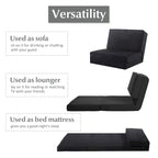 Costway Convertible Fold Down Chair Flip Out Lounger Sleeper Bed Couch