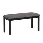 6 Piece Dining Table Set, Wooden Dining Table Set with Rectangular Dining Table, Bench and 4 Upholstered Chairs
