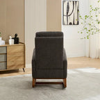 Living Room Rocking Accent Chair with Retractable Footrest