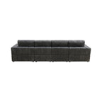 132W 6 - Piece U-Shaped Corduroy Modular Sectional Sofa Couch