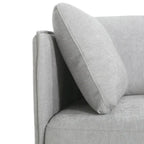 Modern 39.17 Upholstered Accent Chair with Solid Metal Legs and Pillow for Living Room