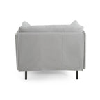 Modern 39.17 Upholstered Accent Chair with Solid Metal Legs and Pillow for Living Room