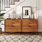 Gymax 3-Drawer Dresser w/ Metal Support Legs & Anti-tipping Kit for