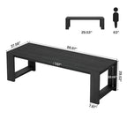 86.61 Inch Farmhouse Wood Dining Table for 6-8
