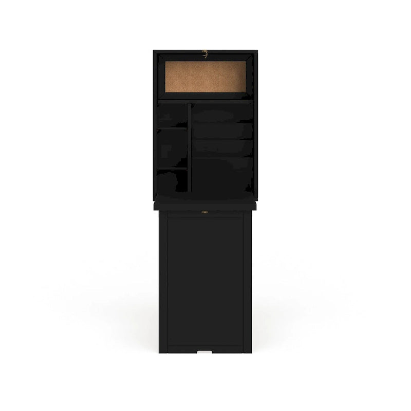SEI Furniture Murphy Black Fold-out Convertible Desk