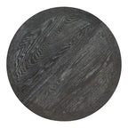 TREXM Farmhouse Dining Table Extendable Round Table for Kitchen and Dining Room