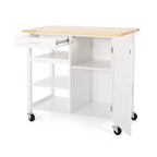 Westcliffe Contemporary Kitchen Cart with Wheels by Christopher Knight Home - 41.75 W x 18.90 D x 35.25 H