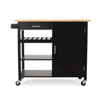 Westcliffe Contemporary Kitchen Cart with Wheels by Christopher Knight Home - 41.75 W x 18.90 D x 35.25 H