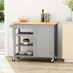 Westcliffe Contemporary Kitchen Cart with Wheels by Christopher Knight Home - 41.75 W x 18.90 D x 35.25 H