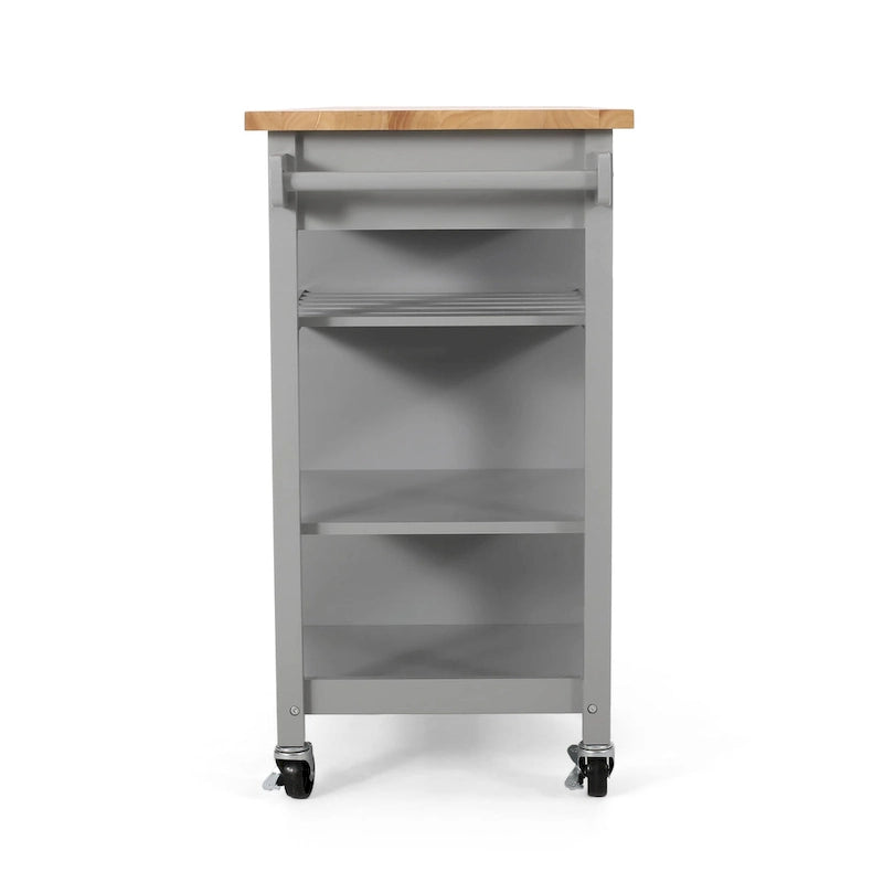 Westcliffe Contemporary Kitchen Cart with Wheels by Christopher Knight Home - 41.75 W x 18.90 D x 35.25 H