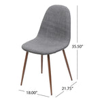 Caden Mid-century Dining Chairs (Set of 2) by Christopher Knight Home