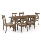 Fairgreens Farmhouse Wood 7 Piece Dining Set by Christopher Knight Home