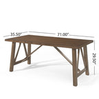 Fairgreens Farmhouse Wood 7 Piece Dining Set by Christopher Knight Home