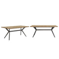 Vaduz 70 Iron Grey Metal Base 4-6 Person Dining Table