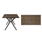Vaduz 70 Iron Grey Metal Base 4-6 Person Dining Table