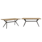 Vaduz 70 Iron Grey Metal Base 4-6 Person Dining Table