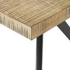 Vaduz 70 Iron Grey Metal Base 4-6 Person Dining Table