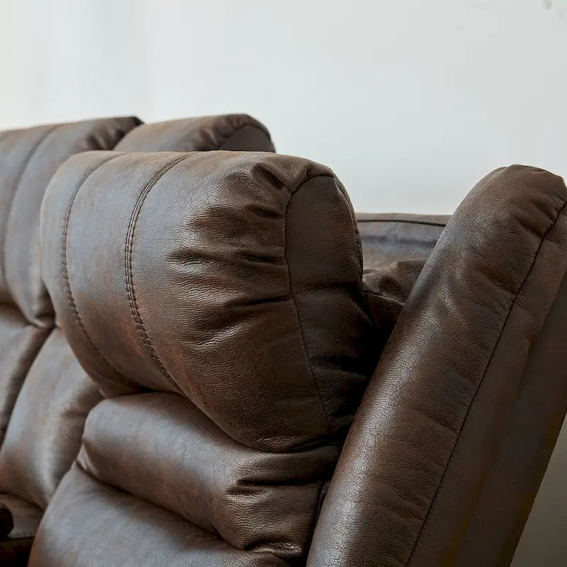 Power Sofa Loveseat Recliner Adjustable Headrest High Back Nailhead