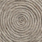 Mercana Allium Brown Woven Wool Round Pouf